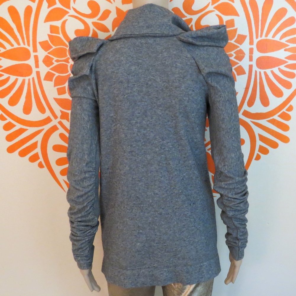 Patrizia Pepe Gray Puffy Sleeve Sweater M - Picture 3 of 3